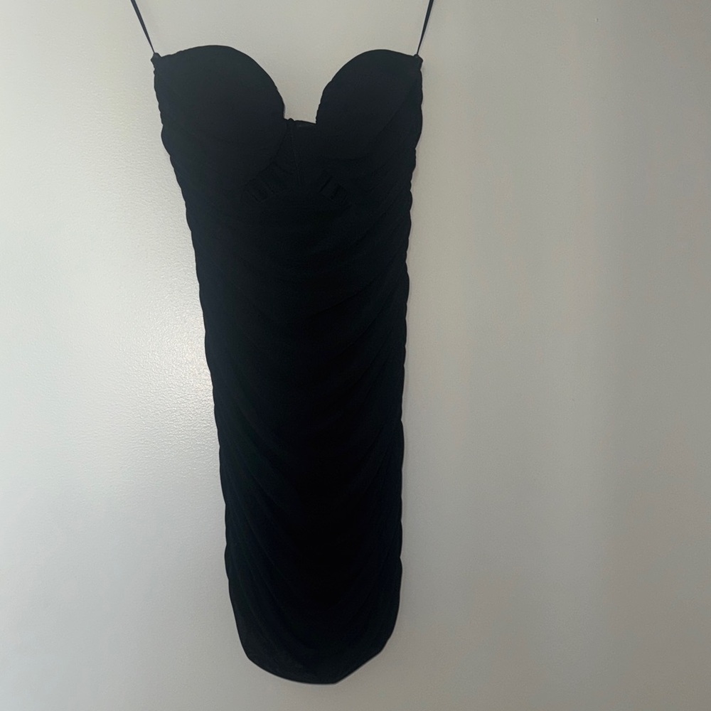 Black Strapless Dress